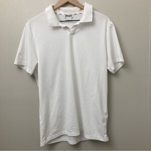 Brady Mens White Large Polo Golf Top Short Sleeve